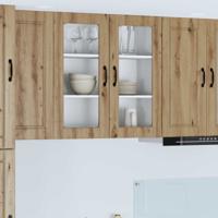 Keukenkast met plank Artisan Eiken 80 x 31 x 80 cm Bewerkt hout