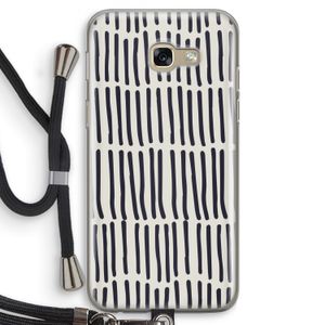 Moroccan stripes: Samsung Galaxy A5 (2017) Transparant Hoesje met koord