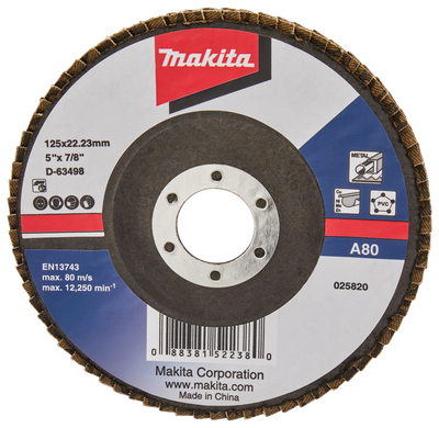 Makita Accessoires Lamellenschuurschijf 125mm A80 - D-63498 - D-63498