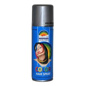 Carnaval verkleed haar verf - zilver - 111 ml - haarspray - Haar kleuren - carnaval