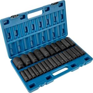 VEVOR slagmoersleuteldoppenset, 1/2" 26-delige slagdoppen, 6-punts doppen, 1/2" dopsleutelset, 10-36 mm, zware Cr-V-constructie