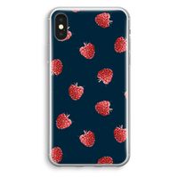 Framboosjes: iPhone XS Transparant Hoesje