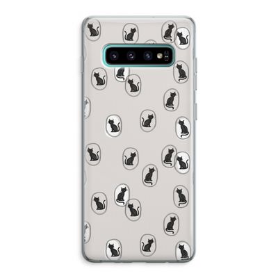 Miauw: Samsung Galaxy S10 Plus Transparant Hoesje