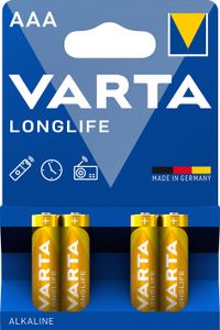 Varta LONGLIFE AAA Bli 4 AAA batterij (potlood) Alkaline 1200 mAh 1.5 V 4 stuk(s)