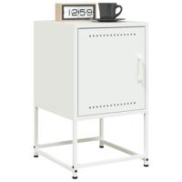 Nachtkastjes 2 st 36x39x60,5 cm staal wit