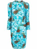 Philipp Plein robe Pineapple Skies courte - Bleu