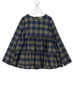 Il Gufo blouse à carreaux vichy - Bleu