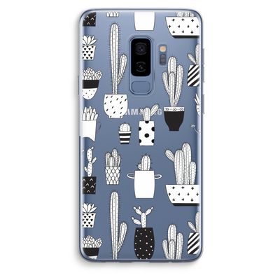 Cactusmotief: Samsung Galaxy S9 Plus Transparant Hoesje