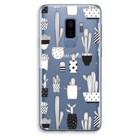 Cactusmotief: Samsung Galaxy S9 Plus Transparant Hoesje