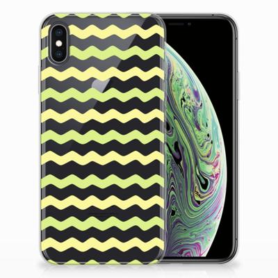 Apple iPhone Xs Max | TPU bumper | Waves Yellow