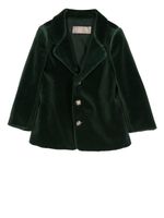 La Stupenderia blazer boutonné en velours - Vert