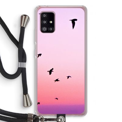 Fly away: Samsung Galaxy A51 5G Transparant Hoesje met koord