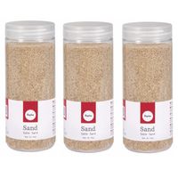 3x Fijn decoratie zand creme 475 ml