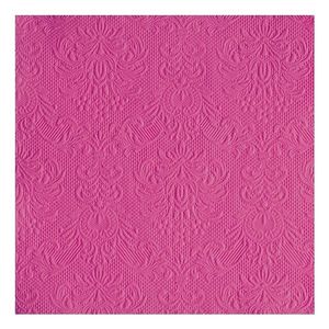 30x Luxe barok print roze servetten 33 x 33 cm