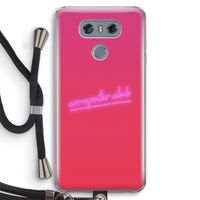 Vice Glow: LG G6 Transparant Hoesje met koord
