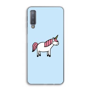 Eenhoorn: Samsung Galaxy A7 (2018) Transparant Hoesje