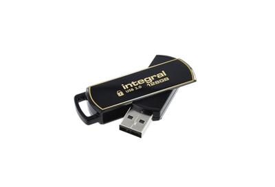 Integral INFD128GB360SEC3.0 USB flash drive 128 GB USB Type-A 3.2 Gen 1 (3.1 Gen 1) Zwart, Goud