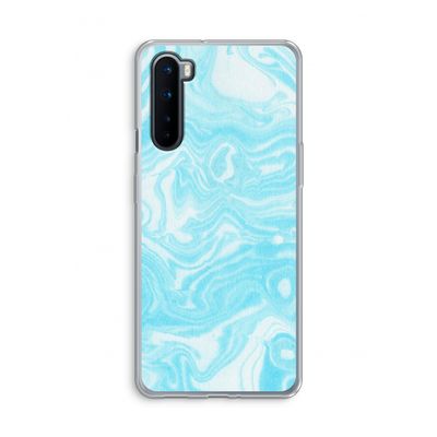 Waterverf blauw: OnePlus Nord Transparant Hoesje