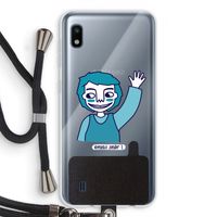 Zwaai: Samsung Galaxy A10 Transparant Hoesje met koord