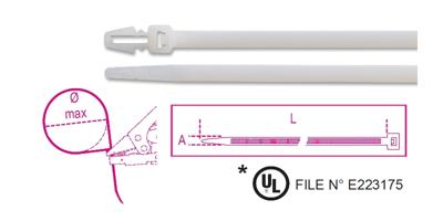 Beta Bmbp2048-Paneelmontage Nylon Bindstrips - BMBP2048