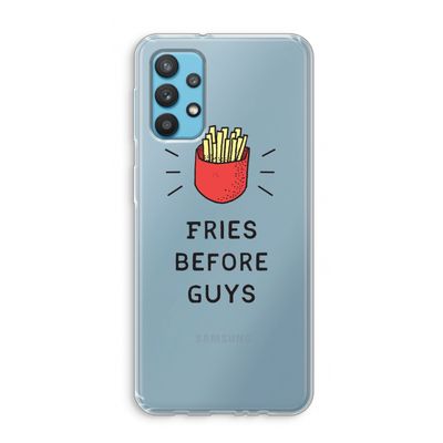 Fries before guys: Samsung Galaxy A32 4G Transparant Hoesje