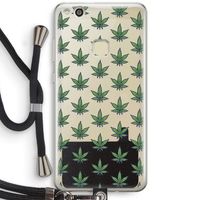 Weed: Huawei Ascend P10 Lite Transparant Hoesje met koord Weed: Huawei Ascend P10 Lite Transparant Hoesje met koord