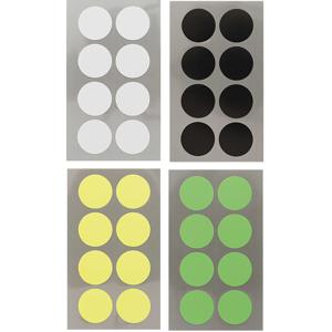 Hobby stickers - 128x stuks - D25 mm - kleurenmix - ronde stickers - Kantoor stickers - Etiketten