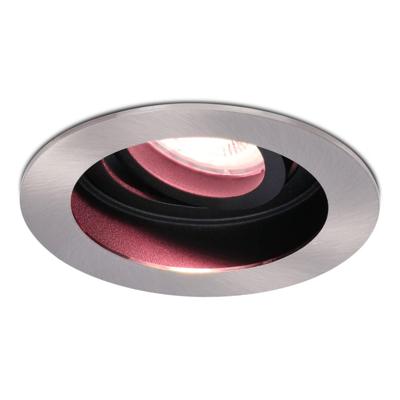 Mesa - Smart inbouwspot - IP20 voor binnen - 5,5 Watt 345 Lumen - Kantelbaar - Wifi + Bluetooth - Verzonken - RGBWW - GU10 - Google Home, Amazon Alexa en Siri - RVS