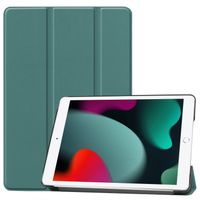 Basey iPad 10.2 2019 Hoes Book Case Hoesje - iPad 10.2 2019 Hoesje Hard Cover Case Hoes - Donkergroen