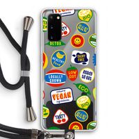 Fruitsticker: Samsung Galaxy S20 Transparant Hoesje met koord