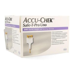 Accu Chek Safe T Pro Plus Uno Steriel Wegwerp 200