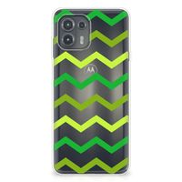 Motorola Edge 20 Lite TPU bumper Zigzag Groen