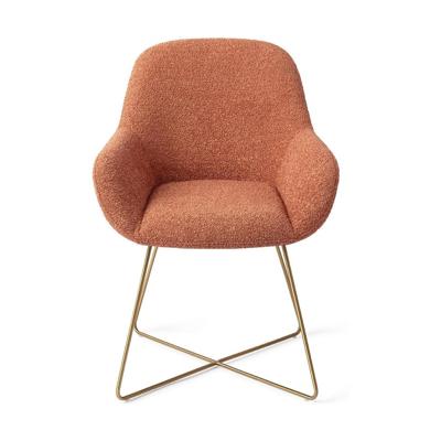 Jesper Home Kushi eetkamerstoel Amber Autumn cross gold
