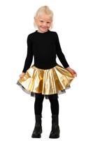 Cirkelrok metallic goud meisje Cirkelrok metallic goud meisje