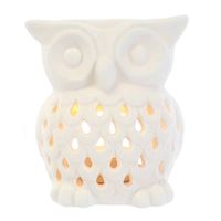 Witte Aromabrander Uil (11 x 9 x 7 cm) Witte Aromabrander Uil (11 x 9 x 7 cm)