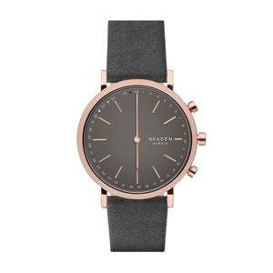 Horlogeband Skagen SKT1207 Leder Grijs 20mm
