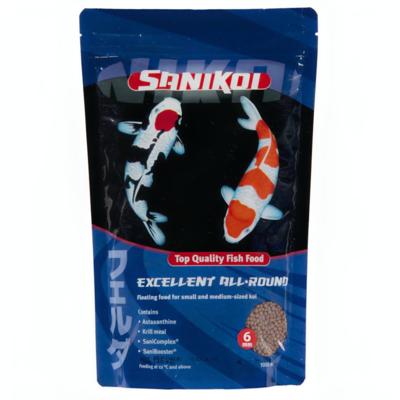 Sanikoi Excellent All-Round 6mm Koi Voer - 1L Optimale Groei & Intensieve Kleurversterking