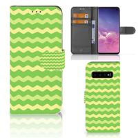 Samsung Galaxy S10 | Telefoon Hoesje | Waves Green