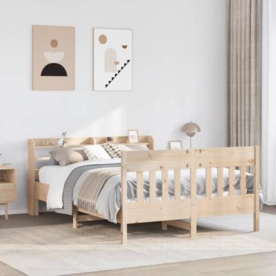Bedframe zonder matras massief grenenhout 140x200 cm