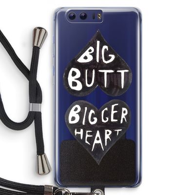 Big butt bigger heart: Honor 9 Transparant Hoesje met koord