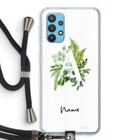Green Brush: Samsung Galaxy A32 4G Transparant Hoesje met koord