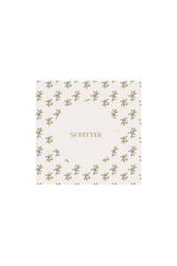 Zusss Servetten Schitter 12,5x12,5Cm Off White