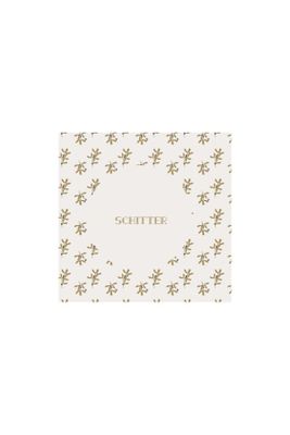 Zusss Servetten Schitter 12,5x12,5Cm Off White