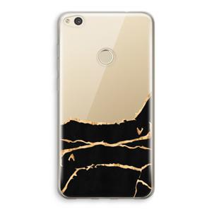 Gouden marmer: Huawei Ascend P8 Lite (2017) Transparant Hoesje