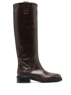 Aeyde bottes en cuir - Marron