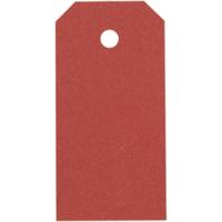 Creativ Company Manilla-labels, afm 4x8 cm, 250 gr, rood, 1000 stuk/ 1 doos
