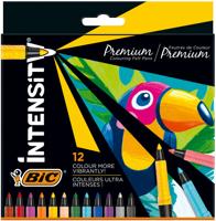 Kleurstift bic intensity premium assorti