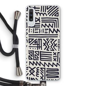 Marrakech print: Samsung Galaxy A70 Transparant Hoesje met koord