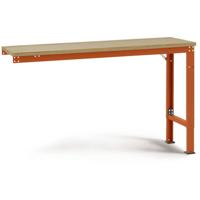 Manuflex AU8125.2001 Werk aanschuiftafel universele speciale met multiplex plaat, bxdxh = 2000 x 1000 x 722-1022 mm Rood-oranje (RAL 2001)