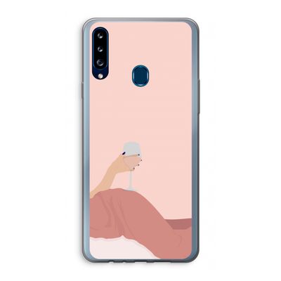 Wine: Samsung Galaxy A20s Transparant Hoesje